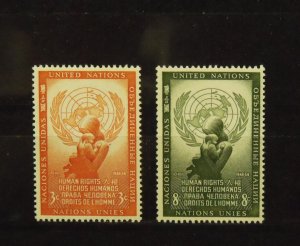 14205   UNITED NATIONS   MNH # 29, 30                   CV$ 10.00