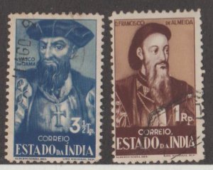 Portuguese India Scott #470-471 Stamps - Used Set