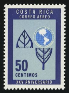 COSTA RICA Sc C451 VF/MNH - 1967 50c Inter-American Ag Institute, 25th Anniv.