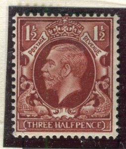 BRITAIN; 1934 early GV Portrait issue Mint hinged 1.5d. value