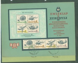 Hungary CB26a-b/CB30a-b On exhibition cards with exhibition postmarks