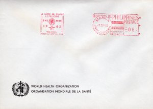 PHILIPPINES 1962 MOSQUITO-MALARIA-WHO Special Cover Postal History !!