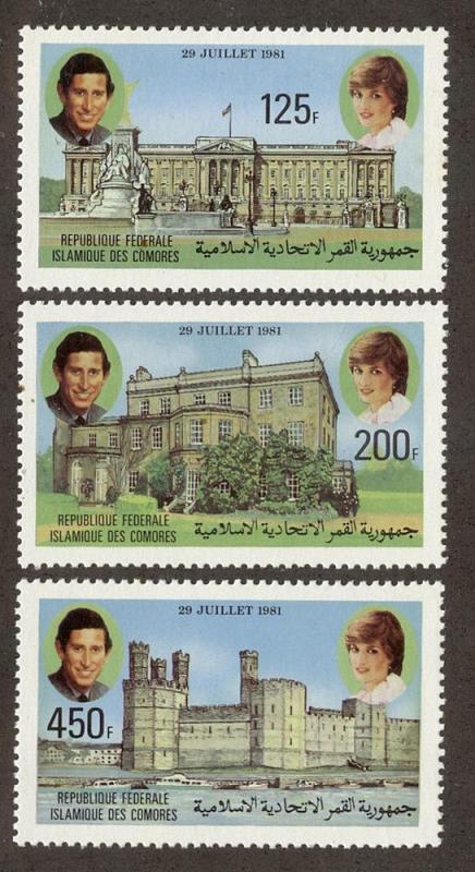 COMORO ISLANDS SC# 522-4 F-VF MNH 1981