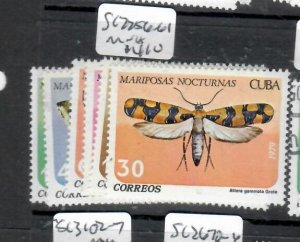 CUBA  INSECT  SET SC 2256-2261   MNH     P0216H