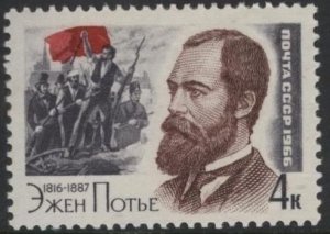 Russia 3155 (mnh) 4k Eugène Pottier, composer of the Internationale (1966)