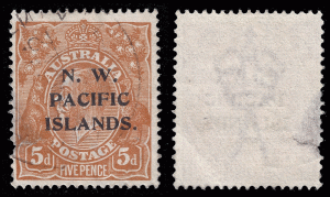 NW Pacific Islands, 1918 Sc 49 UVF 5d KGV