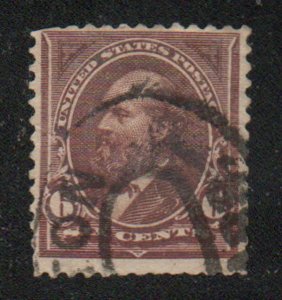 USA #256 F-VF, town cancel, rich color! Retail $27.5