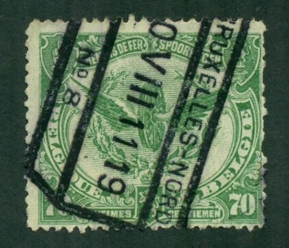 Belgium 1918 #Q71 U SCV(2022) = $0.75