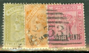 ID: Mauritius 68-75, 79-82 used CV $50.50; scan shows only a few