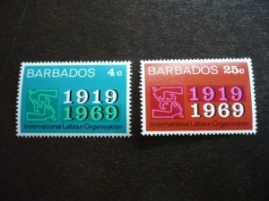 Stamps - Barbados - Scott# 320-321 - Mint Never Hinged Set of 2 Stamps