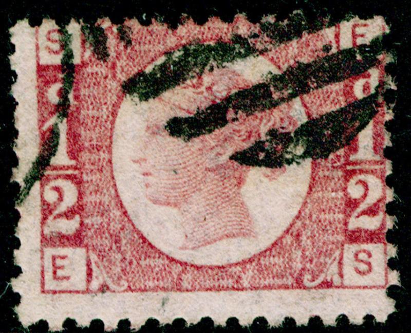 SG48, ½d rose-red PLATE 14, FINE USED. Cat £22. ES