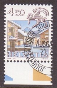 Switzerland #728A  cancelled 1982  signs of the Zodiac 4.50fr  Capricorn