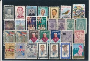 D387269 Philippines Nice selection of VFU Used stamps