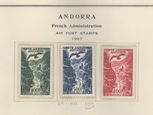 Andorra (French) #C2-C4 Unused Single (Complete Set)