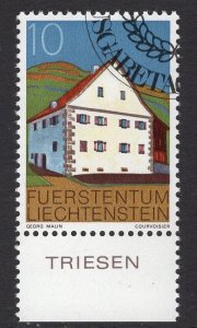 Liechtenstein   #638   cancelled  1978  buildings  10rp