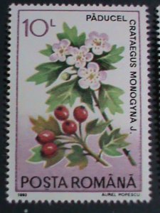 ​ROMANIA-1993-SC#3804-9 MEDICINAL PLANTS & FLOWERS -MNH  SET VERY FINE
