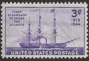 # 923 MINT NEVER HINGED STEAMSHIP