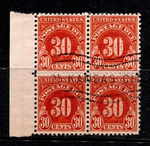 US Stamps #J85 USED PARCELPOST BLOCK