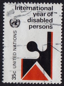 United Nations NY - 1981 - Scott #345 - used - Year of the Disabled