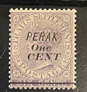 Malaya-Perak,  1891,  SC 29, MLH