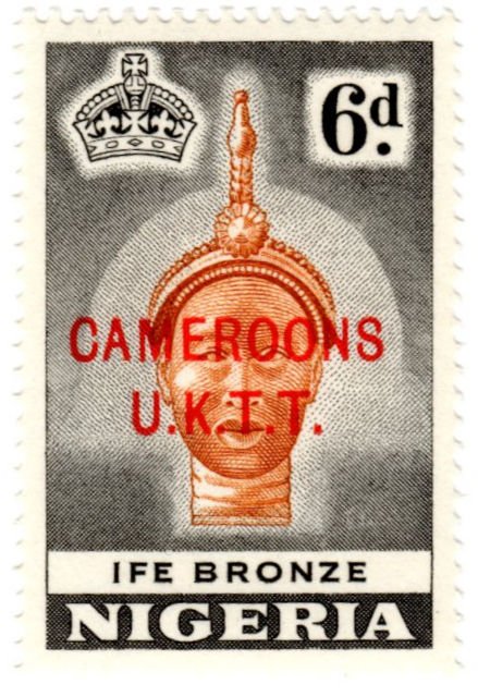 Cameroons Scott 72 (1960:Type of Nigeria 1953 (Scott 86) Overprinted in Red)