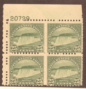 United States, Scott #699, MNH, Plate Block 4
