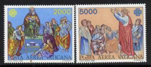 Vatican C73-4 MNH Art, World Communicaitons Year, Moses, Paul