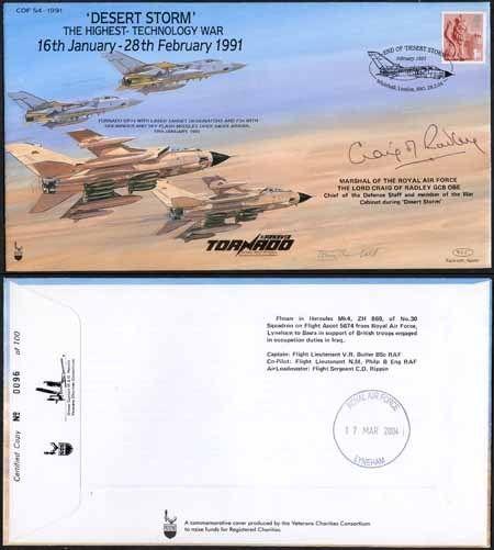 COF54 Desert Storm The Highest Tech War Signed By Craig Of Radley 100 Produced