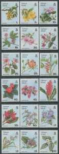 Solomon Islands 1987 SG580-597 Flowers set MNH