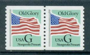 2893 5c G Old Glory Fine MNH Pair