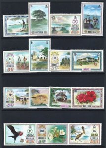 1972 ANGUILLA - Yv. 114-128 Ordinaria 15 val. MNH**