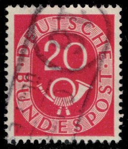 Germany #677 Numeral and Post Horn; Used