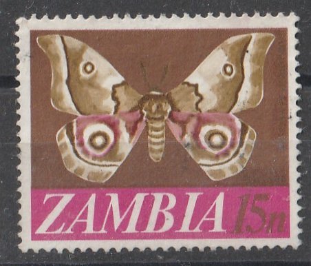 Zambia 1968 Various Designs 15n (1/12) USED