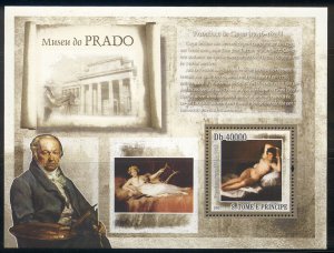 St Thomas & Prince Is. - 2007 MNH Goya art souvenir sheet #1740 cv $ 6.50