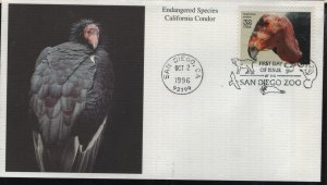 US    3105i     FDC   CALIFORNIA CONDOR     , MYSTIC,   CACHET,