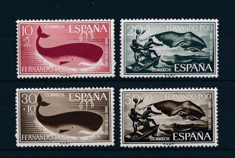 [52481] Spanish Colony Fernando Poo 1960 Marine life Whales MLH