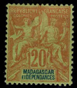 Madagascar Scott 37 MH* Navigation and Commerce stamp