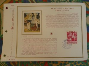 religious paintings Canavesio set of 5 FDC folder Monaco 1972 ref 46