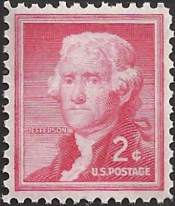 # 1033 MINT NEVER HINGED THOMAS JEFFERSON