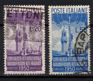 ITALY Scott 538-9 Used