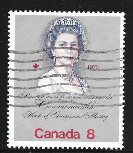 Canada 620ii: 8c Elizabeth II, single, used, VF