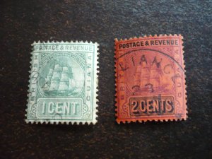 Stamps - British Guiana - Scott# 160-161 - Used Part Set of 2 Stamps