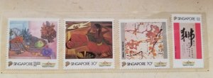 Singapore Local Artist 1995 Chinese Painting Fruit Nude Monkey Art (p.pack) MNH