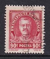 Monaco  #119   used  1932  Prince Louis II  90c