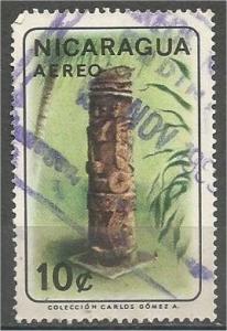 NICARAGUA, 1965, used 10c, Stele, Scott C564