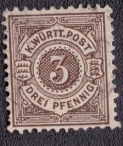 Wurttemberg - 57 1875 Used