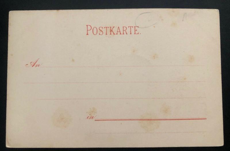 Mint Baden Germany Postcard Early Stamp on Stamp