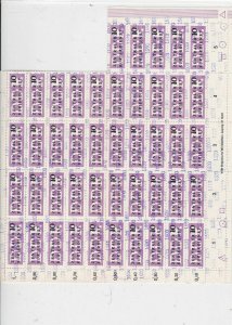 germany 1956 central courier service mnh stamps sheet ref 10706