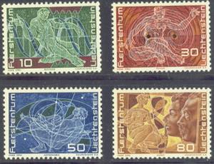 LIECHTENSTEIN  454-57 MNH 1969 DUCHY, 250th ANNIVERSARY