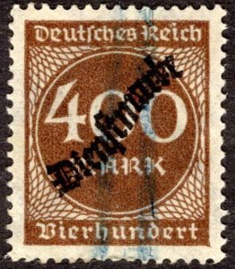 1923, Germany 400mk, Used, Well-Centered, Sc O27